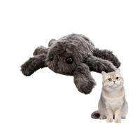 Jouet électrique pour chat - Araignée électrique réaliste en peluche - 3 modes - Jouet interactif pour chat avec son et lumière | Pour chien, , race moyenne et grande - Exercice à mâcher pour