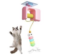 Jouet électrique pour chat - Entraîneur de chat suspendu pour porte Attirez l'attention de votre chat avec une balle à rotation automatique. Jouet intelligent rechargeable pour un jeu à long terme