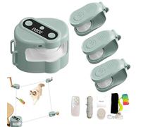 Jouet électrique pour chat - Tapis de course - Automatique/télécommandé - Modes auto et manuel - Rechargeable par USB - Jouet interactif pour chat - Jouet de chasse simulé - Vert