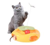 Jouet électrique pour chats | Jeu automatique pour chats, produits de divertissement pour animaux de compagnie colorés et silencieux pour maison, balcon, parc, plage, jardin et salle de séjour
