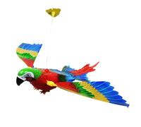Jouet électrique pour oiseau volant - Oiseau interactif à suspendre avec lumière et son pour stimuler le jeu, divertissement intérieur, chasse, fournitures pour animaux de compagnie pour sauter
