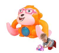 Jouet électrique Singe qui tombe - Jouet roulant électrique activé par le son, jouet rotatif électrique interactif, singe pour apprentissage précoce avec musique et lu