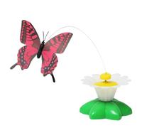 Jouet électronique automatique pour chat, papillon et oiseau | Teaser interactif rotatif à 360° - pour poursuivre l'exercice, la stimulation mentale, la chasse, les chiens, les chatons, les jeux