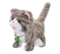 Jouet électronique de chat - parlant interactif de 7 pouces, animal de compagnie électronique musical, jouet félin élettronique ludique, compagnon d'activité sonore et de mouvement pour