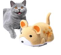 Jouet électronique mobile pour chat, hamsters en peluche grinçants pour chats | Jouet électrique pour chat hamster grinçant,Jouet d'exercice pour animaux de compagnie en tissu peluche pour chatons act