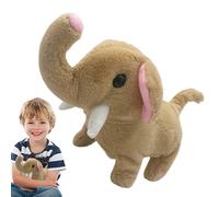 Jouet éléphant chantant - Animal en peluche électrique 23 x 15 x 8 cm, appareil alimenté par batterie, outil d'apprentissage interactif pour le développement sensoriel musical | Croissance cognitive p