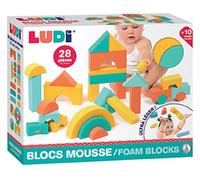 Ludi – Blocs construction en mousse – 28 pièces – Multicolore – Dès 10 mois