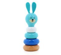 Vilac - Jeu Montessori en Bois - Raoul Le Lapin - développe motricité, Coordination et Apprentissage des Couleurs - Dès 12 Mois - Fabriqué en France avec des matériaux durables