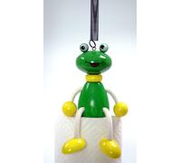 Jouet en Bois Balançoire Grenouille Bxlxh 100x70x120mm Neuf Figurine Ressort