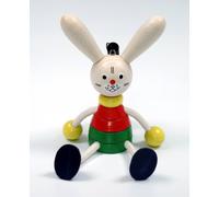 Jouet en Bois Balançoire Lapin Bxlxh 100x70x180mm Neuf Figurine Ressort Figure