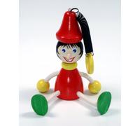 Jouet en Bois Balançoire Pinocchio Bxlxh 100x70x160mm Neuf Figurine Ressort
