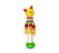 Jouet En Bois Bâton De Cloches Chat LxLxH 60x60x185mm NEUF Instrument De Musique