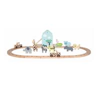Jouets en bois Coffret circuit de petites voitures Safari