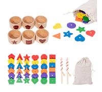 Jouet en Bois de Tri par Couleurs - Forme En Bois Magnétique - Jeu d'Association de Formes avec Tasse en - Tasses Magnétiques En Pour Motricité Fine De 3 Ans Et Plus Salle De Classe Et Anniv