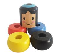 Jouet En Bois Drôle Nains Qui Ne Peuvent Pas Tomber Poupée Tenace Jeu En Bois Jouet Cadeau Mains Marionnettes