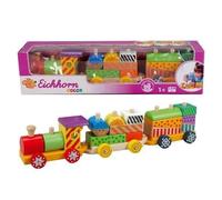 Jouet en Bois - EICHHORN - Petit Train - 1 Locomotive - 2 Wagons - 41 cm