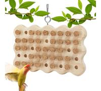 Jouet en bois en liège pour perroquet, cage à oiseaux, jeu de chasse au trésor en liège pour cacher les friandises, pour l'intelligence et les émotions et les oiseaux de taille moyenne