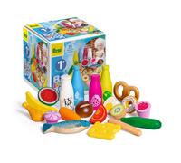 Jouet en bois - ERZI - Big Box Junior - 20 aliments - Pour enfants de 12 mois à 8 ans - Bleu