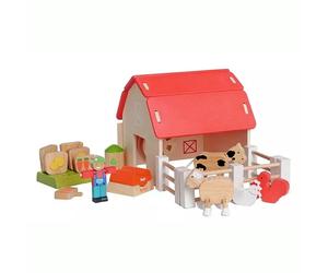 Jouet en bois Ferme Ecologique avec animaux EverEarth® - Jouets bois