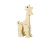 Jouet En Bois Girafe 12 X 8 X 2 Cm