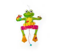 Jouet en Bois Hampelmann Grenouille Bxlxh 180x25x390mm Neuf Figurine de Jeu