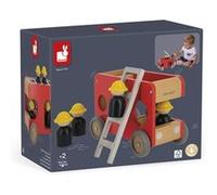 Jouet en bois Janod Bolid Camion de pompiers G