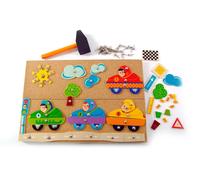 Jouet En Bois Jeu De Marteau Flitzer LxLxH 245x20x245Mm NEU Marteau À Frapper