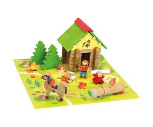 Jouet en bois Jeujura® Kit la Maison du Bûcheron 50 pcs | Ref: 8226