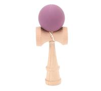 Jouet en bois Kendama, Kendama portable avec corde pour la coordination œil-main, jeu d’équilibre en bois de hêtre de qualité supérieure avec corde résistante, jouet d’adresse pour (Violette)