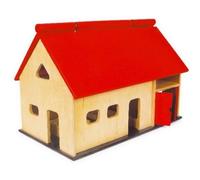 Jouet en bois - LEGLER - Grande Ferme avec Toit ouvrable et Portes battantes - Mixte - 3 ans et plus