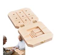 Jouet en bois Planche à chevilles - 9 Trous pour Motricité Fine - Panneau sensoriel de rééducation,pour Adultes Séniors Femmes Anniversaire Camping Dortoir Avion