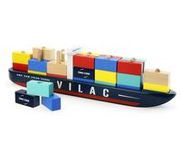 Jouet en bois Porte-conteneurs CMA CGM en bois Vilac