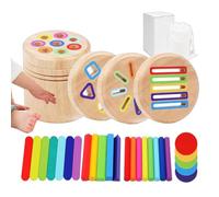 Jouet en bois pour correspondance des couleurs, jouet éducatif en bois | Jeux de correspondance de formes pour la reconnaissance des couleurs, l'école d'enfance et la maternelle
