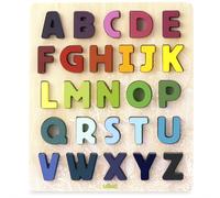 Jouet en Bois Puzzle Alphabet Majuscule à encastrer Sous la canopée V