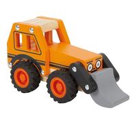 Jouet en bois - Small foot company - Pelleteuse orange - 100% FSC - Roues en caoutchouc - Pour bébés 12 mois+