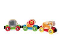 Hape Circuit de train en bois E3807 – Voyage dans la jungle