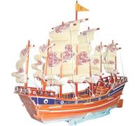 JOUET EN BOIS , WCK Puzzle 3D Voilier Dynastie Ming coloré