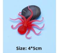 Jouet En Caoutchouc Doux De Petite Poulpe Artificielle Mini Octopus Pour L'éducation Précoce Et La Décoration Jouet D'eau Pour La Bain Couleur: Petite Poulpe Rouge (5cm)