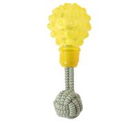 Jouet en corde pour chien, balle de dentition, ampoule à mâcher interactif | Design d'ampoule, jeu de grincement de dents, boule de corde nouée, pour l'entraînement, le lancer, le parc