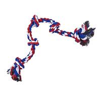 Jouet en Corde pour Chien - Corde en Coton - 90 x 5 x 5 cm - Jouet pour Chiot Cleaning Puppy Toy - Dentition Interactive - Corde en Coton à mâcher pour Chiens de Moyenne et Grande Race, pour Jeux