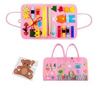 Jouet en feutre - Livre d'activités éducatives pour | Apprentissage sensoriel et développement de la motricité fine | Jeu de compétences de vie préscolaire, voyage en voiture et vacances | Planche