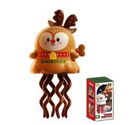 Jouet en forme de calmar bébé avec motif de Noël - Pieuvre en corde, jeu sensoriel interactif | Jouet amusant pour , cadeau de Noël, anniversaire, Pâques et jeu d'activités de désarmement