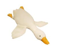 Jouet en forme de canard pour chien, grande peluche à mâcher et apaisant, jouet d'enrichissement pour chiots et chiens, canards blancs doux en peluche pour soulager l'ennui, stimulation mentale