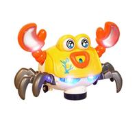 Jouet en forme de crabe réaliste pour éviter les obstacles - Lumière froide pour enfants - Effets de couleur - Choix de jeu - Multi-universel - Interactif - Pour bébé - Jouets de danse portables
