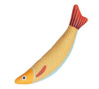 Jouet en forme de poisson pour chat - Jouet interactif contre la maladie de chat - Jouet de poussée à l'herbe à chat - Jouet froissé pour chatons de toutes races