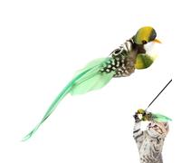 Jouet en forme d'oiseau pour chat - Recharges - Bâtonnets à mâcher pour chat - Fait à la main - Remplacement pour chats domestiques