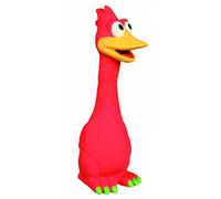 Jouet en forme d'oiseau pour chiens 20 cm rouge