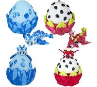 Jouet en forme d'œuf de dragon et d'œuf de dragon imprimé en 3D - Jouet articulé en cristal pour Pâques, Noël, décoration de bureau