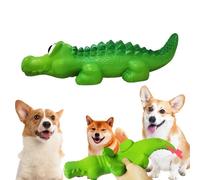 Jouet en latex pour chien en forme de crocodile - Caoutchouc souple