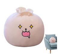 Jouet en peluche à écraser - Poupée de coussin - Coussin expressif - Rouleau en coton doux - Tissu confortable - Jouet relaxant pour soulager le stress - Décoration d'intérieur